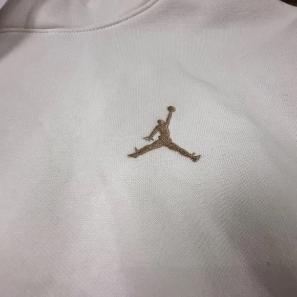 Jordan Youth Colorblock Hoodie NWT Sz S Tan/Cream, Basketball Back to School - Picture 2 of 12